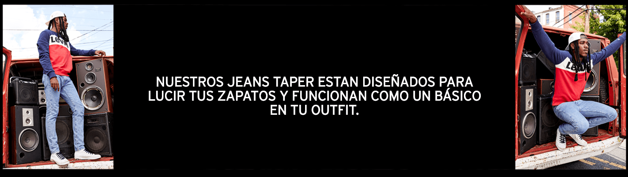 nuestros jeans taper estan diseñados para